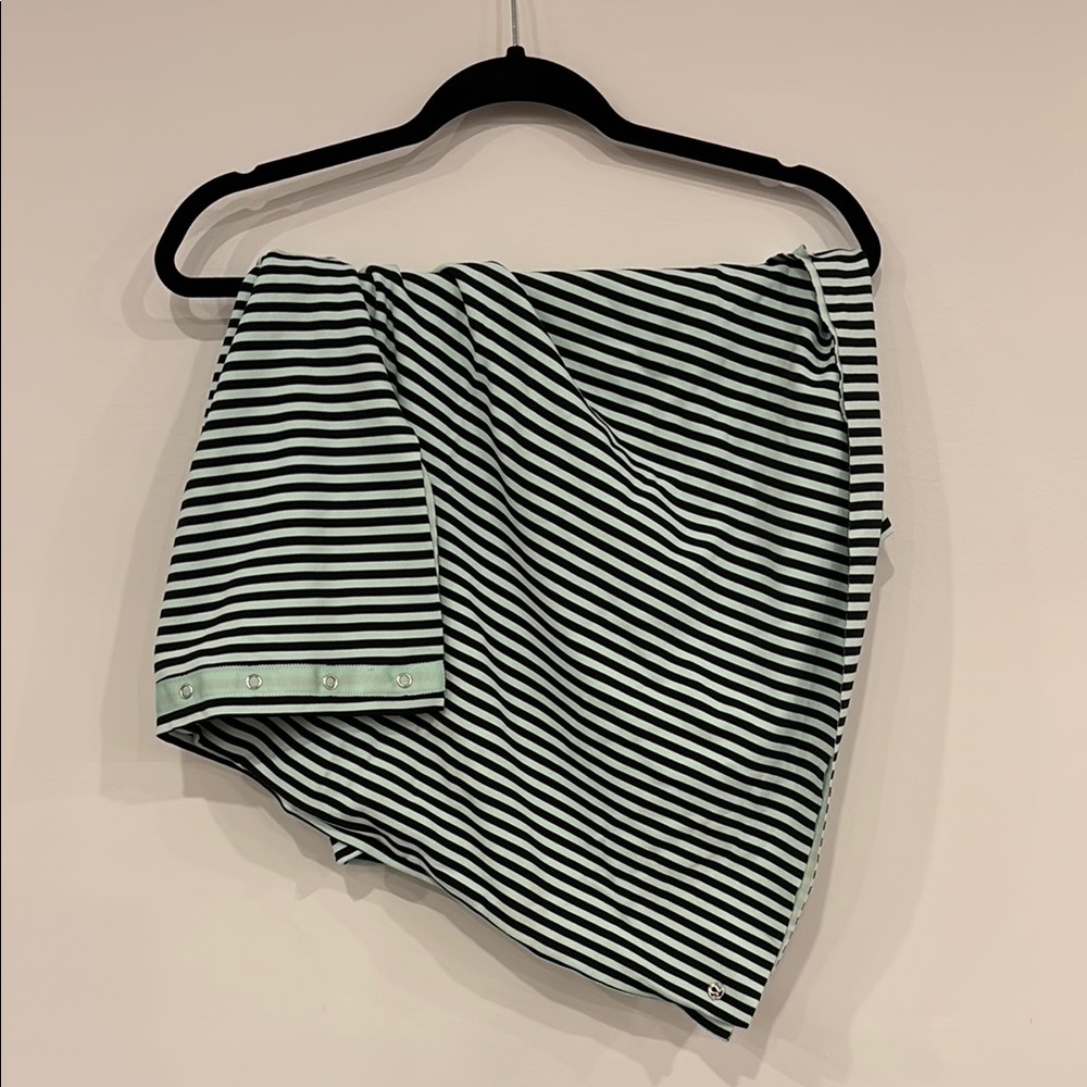 Rulu Classic Stripe Mint Moment Black Lululemon Vinyasa Scarf